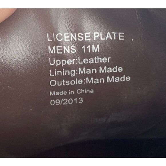 Kenneth Cole License Plate Leather Shoes Brown Size 11 - Picture 8 of 12